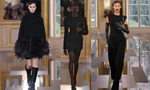 Valentino Colleccion Otoño/Invierno 2024 Semana de la Moda en Paris | Negro | Qué Onda
