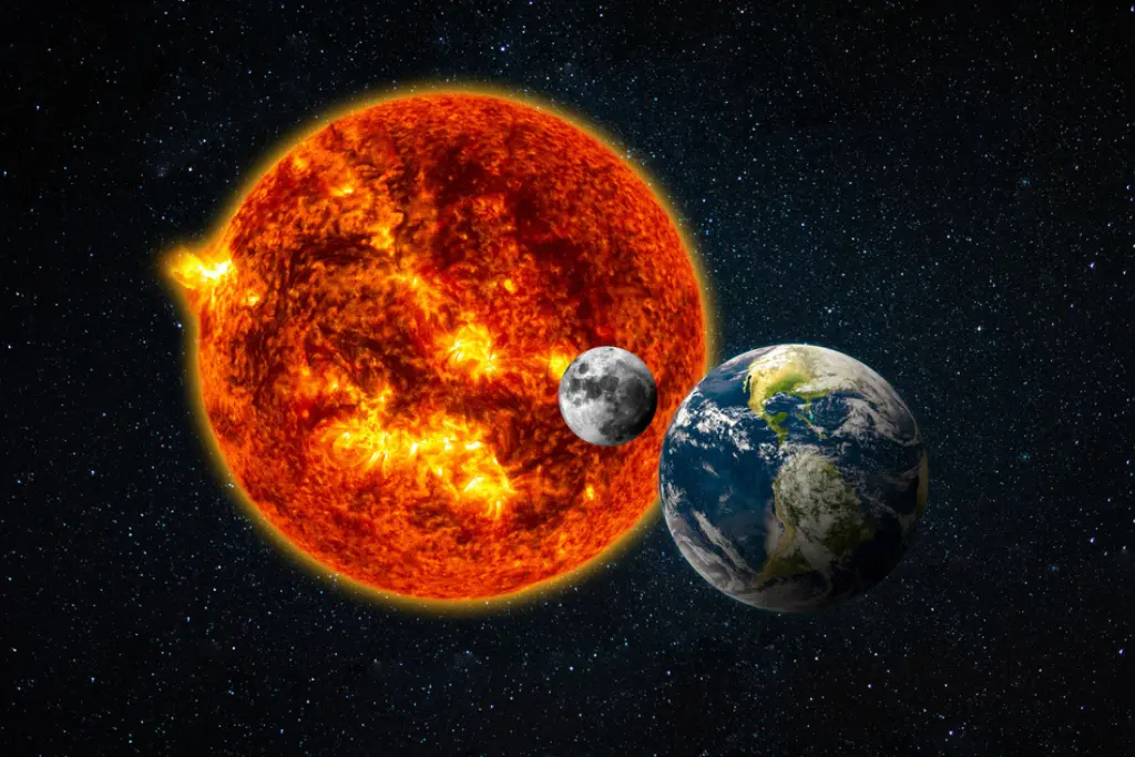 Imagen real de la Tierra y luna durante eclipse solar, por NASA | Qué Onda