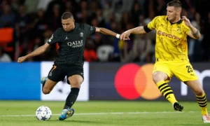 PSG Kylian Mbappé en acción con Niklas Süle del Borussia Dortmund | Champions League | Qué Onda