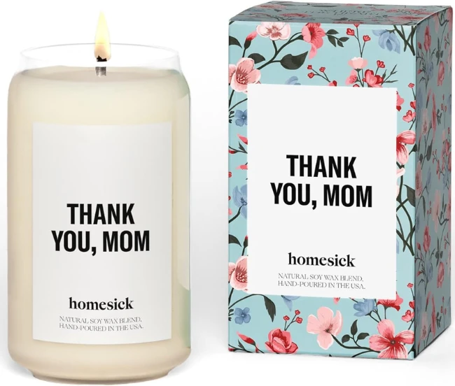Vela Aromática "Gracias, Mamá" de Homesick | Qué Onda