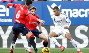 Real Madrid empata con Osasuna de Pamplona con un gol de Kylian Mbappé | Qué Onda