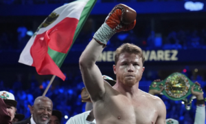 Canelo Álvarez reacciona antes de su pelea con Edgar Berlanga en Las Vegas Sept, 14, 2024 | Boxeo | Qué Onda