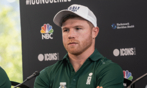 Canelo Álvarez asiste al evento inaugural de Icons Series en Jersey City, NJ, 29 de junio de 2022 | Qué Onda