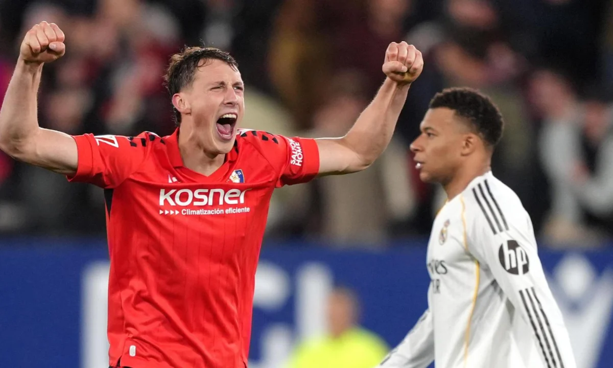 Osasuna vs Real Madrid: Ante Budimir celebra con euforia el primer gol en El Sadar tras la histórica victoria de los rojillos 2-1 sobre el equipo merengue | Qué Onda