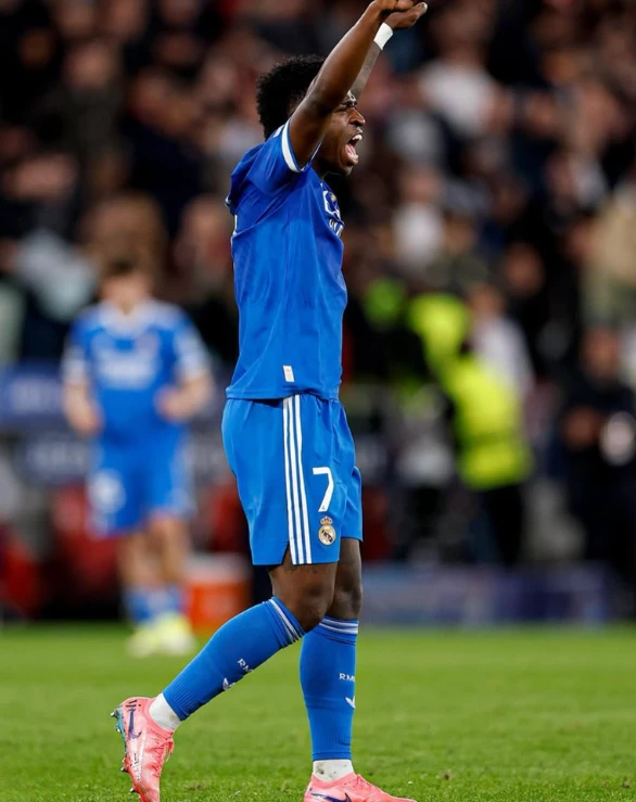 Real Madrid vs Benfica: Vinicius Jr. celebra con júbilo su gol decisivo frente a la tribuna contraria antes de que se desatara la polémica por los insultos recibidos | Qué Onda