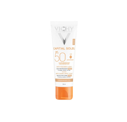 Protector Solar para la Cara | Vichy Capital Soleil Anti-Dark Spots SPF 50+ | Qué Onda